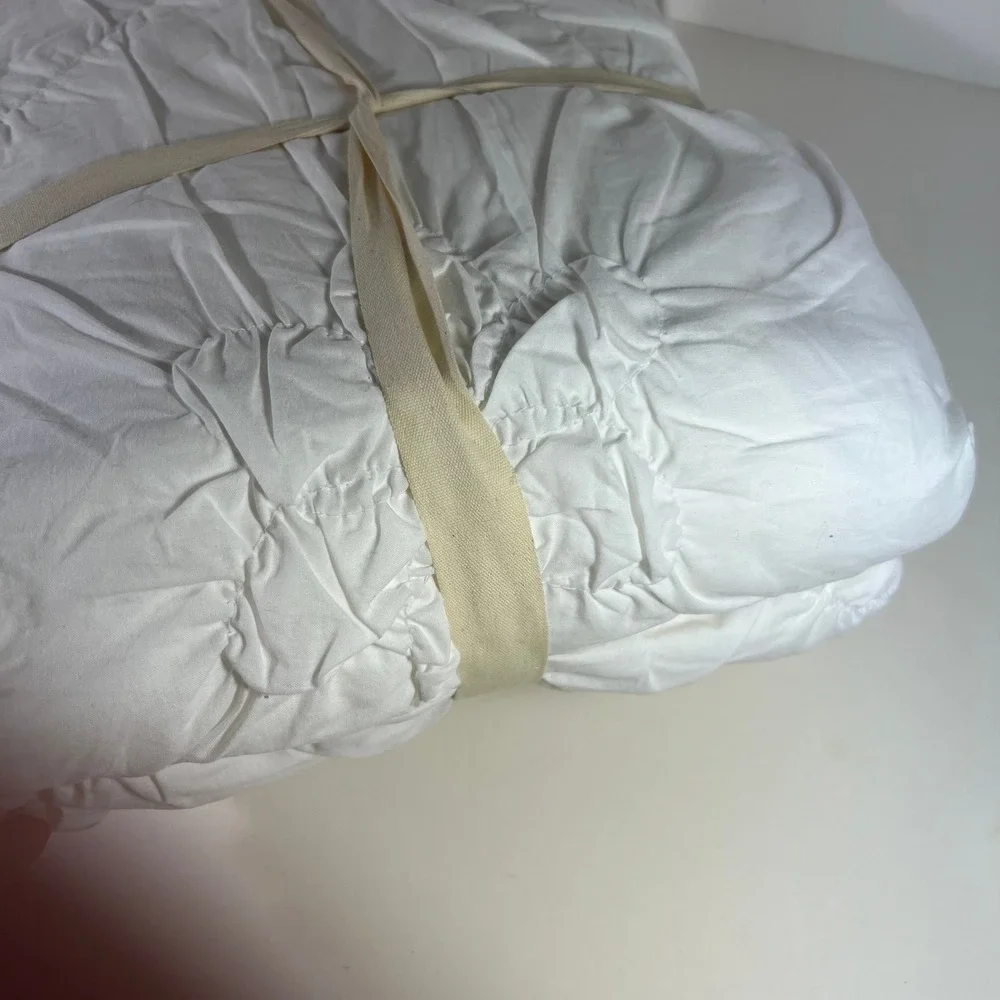 Pier 1 Imports Savannah Duvet Cover Full Queen White New Cotton
